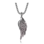 Timeless Feather | 925 Sterling Silver Vintage Plume Pendant